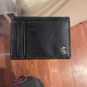 Christian Louboutin black leather 5 pocket wallet
